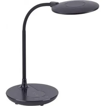 Lampička JUSTLIGHT ASTRID LED stolní lampa, černá, krokově stmívatelné, CCT, vč. nabíjení pro telefony 3000-5500K - LEUCHTEN DIREKT / JUST LIGHT LD 14416-18