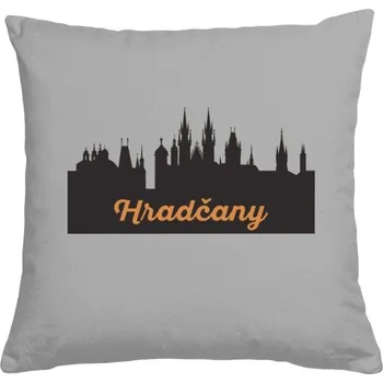 Pánská móda Polštář bavlněný s potiskem Hradčany