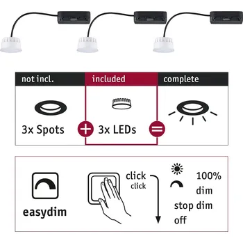 Svítidlo PAULMANN Žárovky Choose LED-Modul Coin EasyDim 3x6,5W 2.700 - PAULMANN P 92477