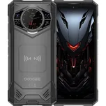 Doogee S200X Barva: Černá + Tvrzené sklíčko na displej + USB magnetický kabel