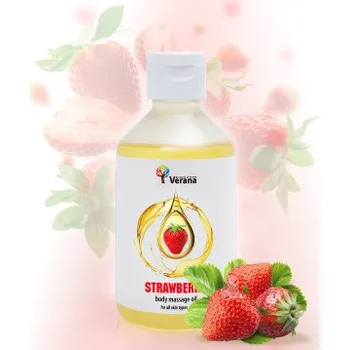 VERANA Tělový a masážní olej Jahoda 250 ml