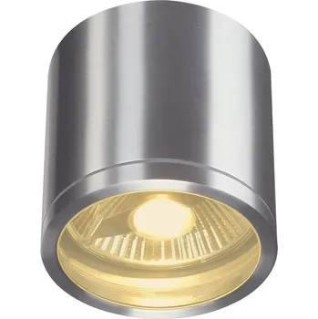 Venkovní osvětlení SLV - BIG WHITE ROX venkovní stropní svítidlo QPAR111 IP44 kulaté kartáčovaný hliník max.50W - BIG WHITE (SLV) LA 1000332