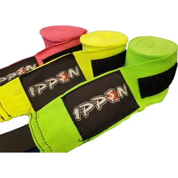 BANDÁŽE IPPON NEON 350 Barva: Neon růžová, Velikost: 350cm