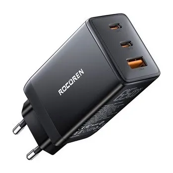 Rocoren GaN Pro 65W nabíječka do sítě černáTech-Protect PC6X6 prodlužovací kabel 2m 6x zásuvka, 3x USB-A 3x USB-C