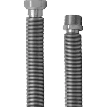 Zahradní hadice Eurotis Hadice z nerezového vlnovce TEA pro vodu FM 1/2" x 1/2", 220 - 400 mm, 43352