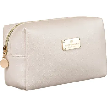 Šperkovnice Minimalistická dámská kosmetická taštička na cesty Barva: Krémová