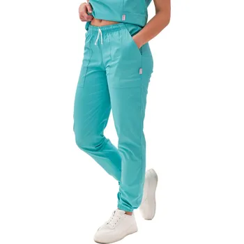 Zdravotnický oděv Perlička® Zdravotnické kalhoty ZARA SATTÉ Světlý Tyrkys Barva: Světlý Tyrkys, Velikost: L