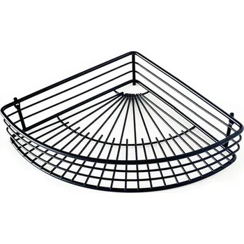 Toro Polička rohová drát, 6,6x31,5x22,7, černá