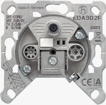 Příslušenství pro svítidlo JUNG VÝPRODEJ VZORKU - Zásuvka Universal Sat/TV EDA 302 F - JUNG JU EDA302F