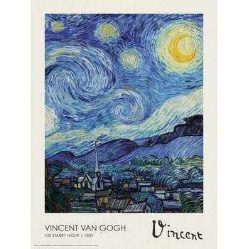 Plakát Plakát, Obraz - Starry Night, Vincent van Gogh