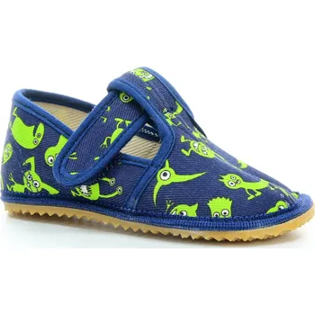 Dívčí bačkory Beda monsters (BF-060010/W/02) zúžené barefoot bačkory Velikost boty (EU): 25, Vnitřní délka boty: 162, Vnitřní šířka boty: 63