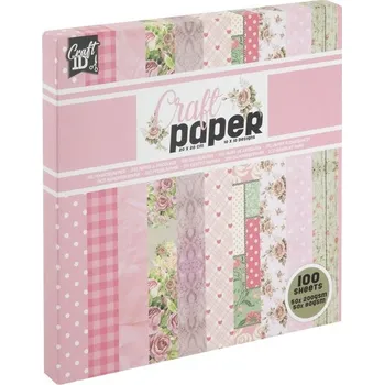 Creative Craft Group Sada jednostranných papírů Romantika (80-200g/m2,100 listů) 20×20cm