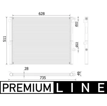 Auto-moto Chladič, chlazení motoru MAHLE CR 2307 000P