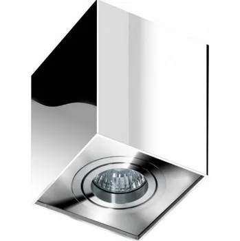 AZZARDO Stropní bodové přisazené svítidlo Azzardo Eloy 1 chrome AZ0873 GU10 1x50W IP20 9,5cm hranaté chromové - AZZARDO AZZ AZ0873