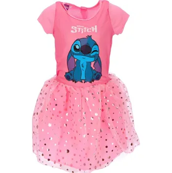 Dívčí šaty Dětské šaty Lilo & Stitch růžové 2-3