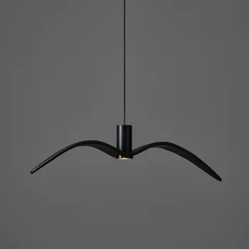 BROKIS Night Birds Exterior, závěsné svítidlo, 6,5W LED, šedé kouřové sklo / masiv / černý elox / černý kabel, délka 73cm, IP54 - BROKIS A BRO PC01112_007