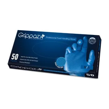 Grippaz 306 Ochranné jednorázové rukavice velikost L 50 Ks, modré