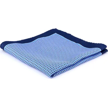 Modrý kapesníček do saka s puntíky - Tailor Toki