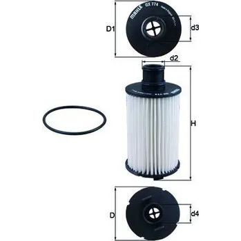 Olejový filtr Olejový filtr MAHLE OX 774D