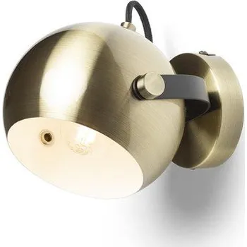 Bodové svítidlo RED - DESIGN RENDL AGNETA přisazená česaná mosaz/černá 230V E27 40W - RED - DESIGN RENDL RED R13895