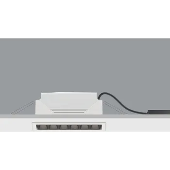 Bodové svítidlo ERCO Vestavné svítidlo COMPAR LED DALI 12W 952lm 3000K oval wide flood bílé, vnitřek černý - ERCO ERCO 1086649000