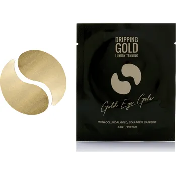 Péče o oční okolí Dripping Gold Hydratační rozjasňující polštářky pod oči s koloidním zlatem 5 párů Dripping Gold