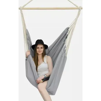 Houpací síť Závěsné houpací křeslo Biliger Amanka šedé