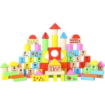 Aga4Kids Dřevěné kostky 100 ks