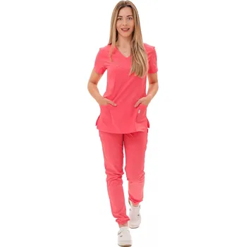 Zdravotnický oděv PERLIČKA Zdravotnická košile VIKY SATTÉ Coral Barva: Coral, Velikost: 38