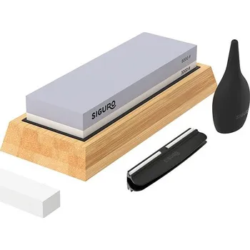 Siguro Brusný kámen Bamboo Base, zrnitost 3000/8000 s vodítkem a příslušenstvím