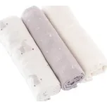 Träumeland Látkové pleny 80 x 80 cm - Hophop Bunny Grau, 3 ks