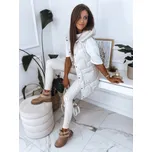 dámská dlouhá prošívaná vesta s kapucí TY2826 Barva: Bílá, Velikost: M