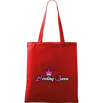 Nákupní taška Bowling queen - Taška bavlněná - 42 x 38 cm ( Červená )