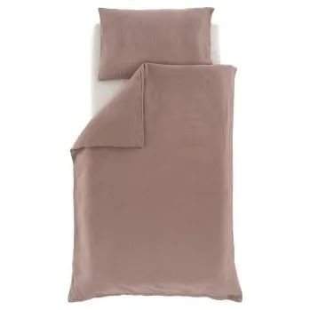 Povlečení Träumeland povlečení Musselin 100/135 + 40/60 - Kastanie