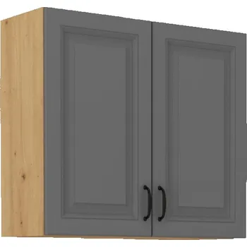 Stolarz-Lempert Kuchyňská skříňka Stilo DustGRAR - horní 80 G-72 2F, Dust Grey + Artisan