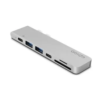 USB hub EPICO USB Type-C HUB PRO silver