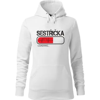 Dámská mikina DOBRÝ TRIKO Dámská mikina s potiskem Sestřička loading Velikost dámské mikiny: 2XL, Barva: Bílá