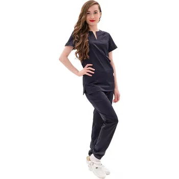 Zdravotnický oděv Perlička® Zdravotnická košile LILI SATTÉ Tmavěmodrá Barva: Tmavěmodrá, Velikost: 50