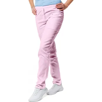 Zdravotnický oděv Perlička® Zdravotnické kalhoty SISI SATTÉ Slim Růžová Barva: Růžová, Velikost: 38