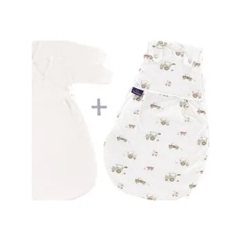 Spacák Träumeland Spací pytel 3 dílný set Liebmich - Little Farm Grün, vel. 68/74