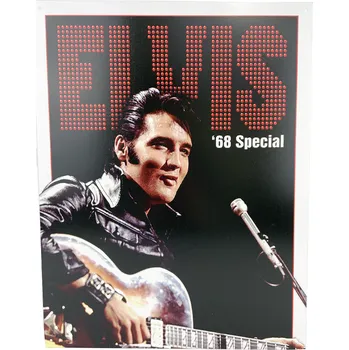 Plechová cedule D.E. metal signs Plechová cedule Elvis - 1968 40 cm x 32 cm