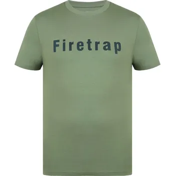 Pánská móda Tričko Firetrap Khaki 1032516 2XL
