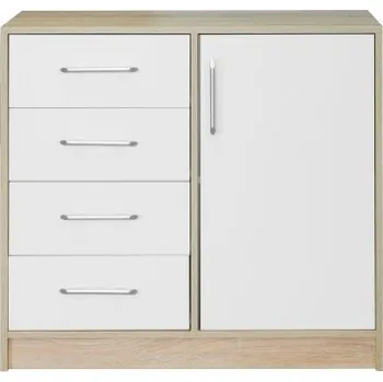 Komoda Meblar Komoda Smart SRK 2 malá bílá + sonoma