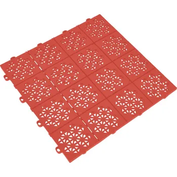 Zahradní nábytek Rojaplast ATENA podlahové dlaždice 11 ks - ČERVENÁ