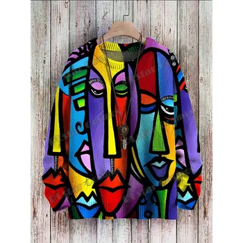 Dámský svetr Svetr s 3D potiskem kočičky CS403 Velikost: 4XL, Barva (Varianta): Svetr 12