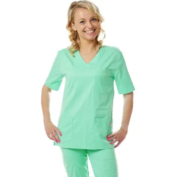 Zdravotnický oděv Perlička® Zdravotnická košile LORA SATTÉ Mátová Barva: Mátová, Velikost: 56