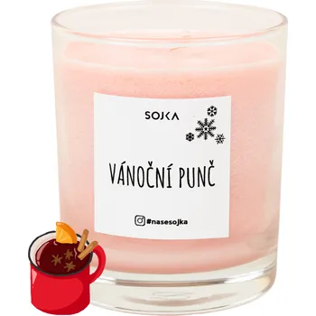 Svíčka Sojka sójová svíčka Vánoční punč 140 g Vánoční punč