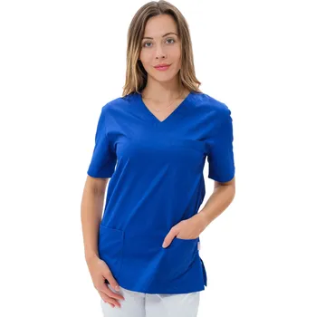 Zdravotnický oděv Perlička® Zdravotnická košile LORA SATTÉ Pařížská modrá Barva: Pařížská modrá, Velikost: 34