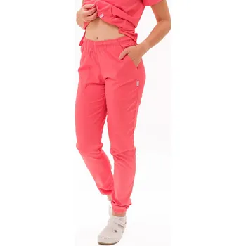 Zdravotnický oděv Perlička® Zdravotnické kalhoty ZARA SATTÉ Coral Barva: Coral, Velikost: XS