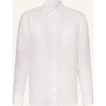 Pánská košile 120%Lino Pánská Lněná Košile Regular Fit, bílá, 46